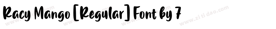 Racy Mango [Regular] Font by 7NTypes字体转换